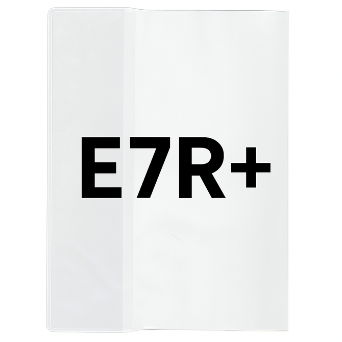 Okładka E7R+ regulowana 24,2cm x 40,8-44cm przezroczysta krystaliczna