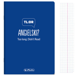 Zeszyt A5 60k kratka angielski przedmiotowy soft touch HERLITZ