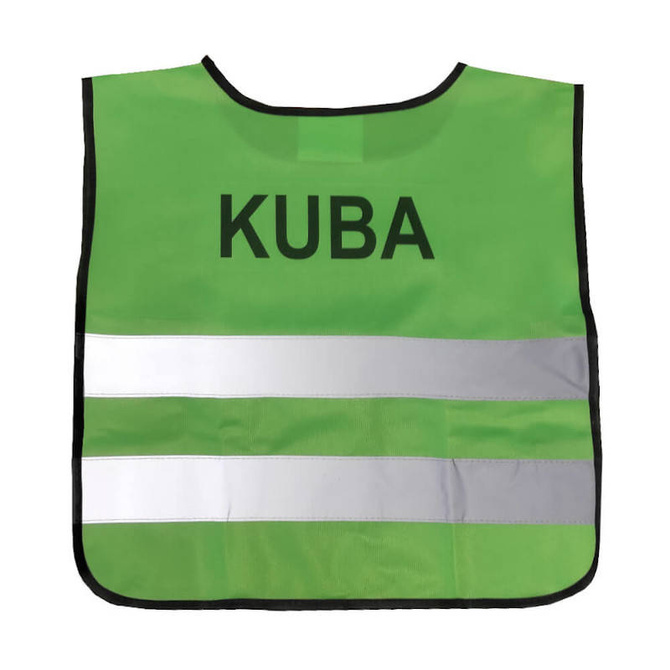 Kamizelka odblaskowa z własnym nadrukiem dla dzieci logo napis 100 sztuk