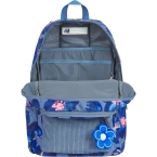 Plecak szkolny młodzieżowy niebieski kwiatki 26l Bloom OXFORD