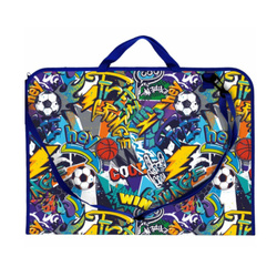 Teczka na rysunki rysunkowa A3 z paskiem rączką plastikowa PP Graffiti