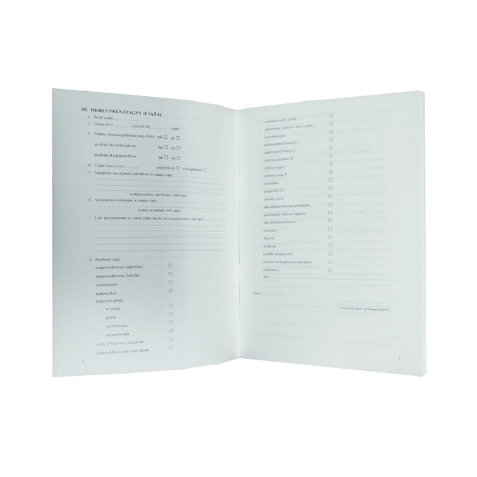 Książeczka Zdrowia Dziecka, Książeczka Szczepień A5 50 sztuk 