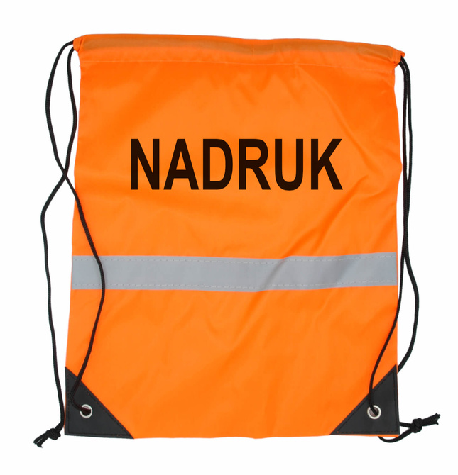 Worek odblaskowy szkolny z nadrukiem logo napis