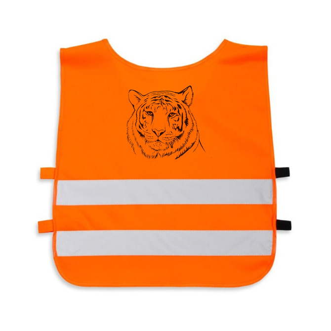 Kamizelka odblaskowa z własnym nadrukiem dla dzieci logo napis 100 sztuk