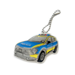 Breloczek brelok gadżet odblaskowy odblask zawieszka policja