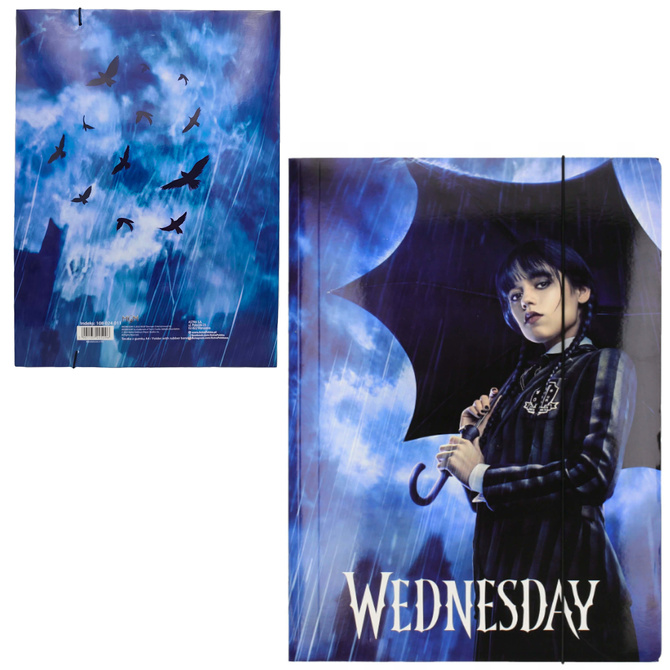 Wyprawka szkolna zestaw do szkoły farby kredki teczka 5el. Wednesday ASTRA