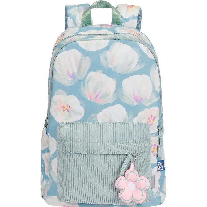 Plecak szkolny młodzieżowy miętowy kwiatki 26l Bloom OXFORD