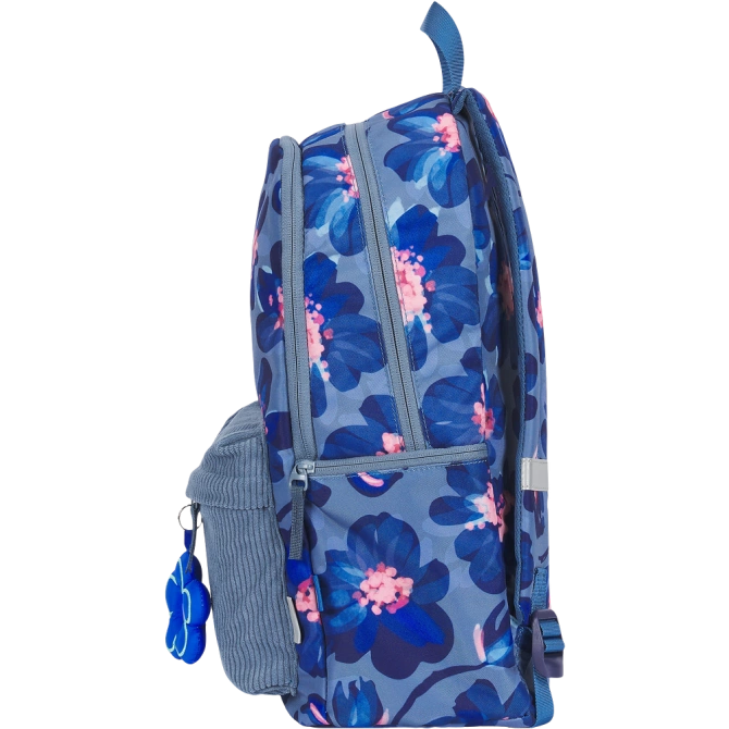 Plecak szkolny młodzieżowy niebieski kwiatki 26l Bloom OXFORD