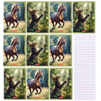 Zeszyty A4 32 kartki 3 linię kolorową 70g/m2 Animals HERLITZ 10sztuk