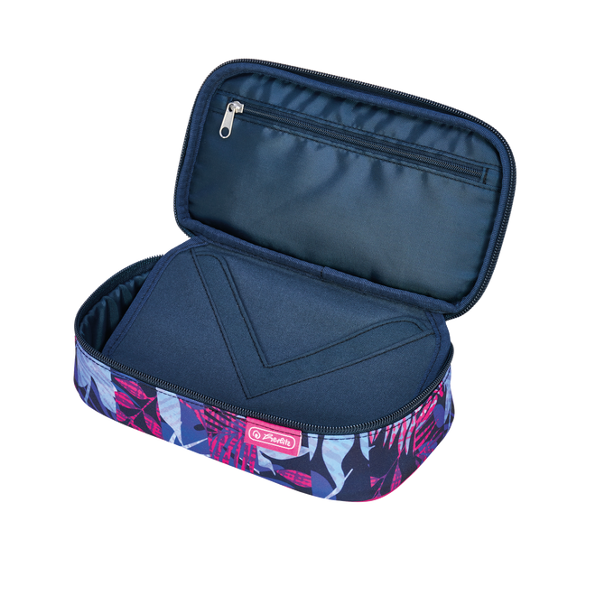 Piórnik kosmetyczka etui usztywniany klapką duży XXL BeatBox Flower HERLITZ