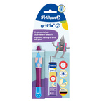 Ołówek Griffix 2 nauki pisania Praworęczny +3 wkłady Sweet Berry PELIKAN