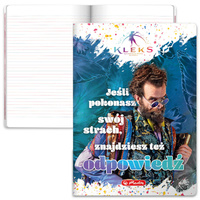 Zeszyt A5 32k podwójna linia kolorowa 3linie Akademia Pana Kleksa HERLITZ