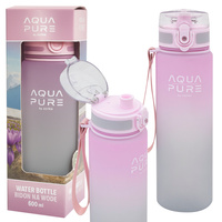 Bidon na wodę butelka dziecka tritan 600ml różowy BPA FREE AQUA PURE ASTRA