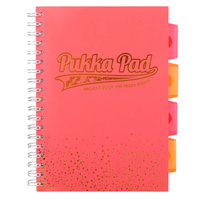 Kołozeszyt B5 100k kratka z przekładki BLUSH coral 80g PUKKA PAD