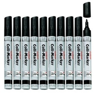 Marker permanentny wodoodporny czarny Colli-Marker 10 sztuk HERLITZ