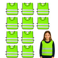 Kamizelka odblaskowa dzieci szkolne 45x50cm 10szt