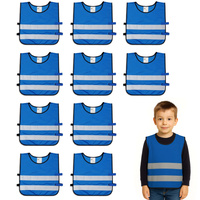 Kamizelka odblaskowa ostrzegawcza dla dzieci przedszkolaków 42x45cm 10szt