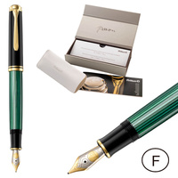 Pióro wieczne Souverän M1000 F Black-Green na prezent premium FWI PELIKAN