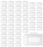 Identyfikator kartę twardy holder plastik uchwyt poziom+pion 59x92mm 50szt