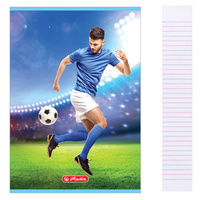 Zeszyt A5 16 kartek podwójna linia kolorowa 3linie 70g/m2 Sport HERLITZ