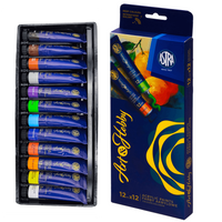 Farby akrylowe w tubce zestaw farb 12 kolorów x 12ml Art&Hobby ASTRA