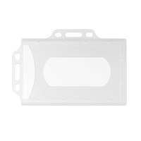 Identyfikator na kartę twardy holder plastik uchwyt poziom i pion 59x92mm 