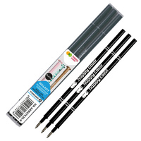 Wkłady do długopisu wymazywalnego ścieralnego czarne 0,5mm 3szt HAPPY COLOR