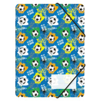 Teczka rysunkowa z gumką A4 plastikowa PP piłki football BIURFOL