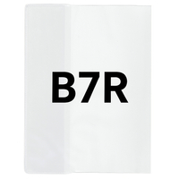 Okładka B7R regulowana 23,6cm x 32-34,7cm przezroczysta krystaliczna