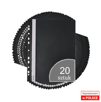 Skoroszyt A4 PVC wpinany twardy zawieszany 20szt 
