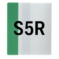 Okładka S5R regulowana 26,5cm x 40,8-44cm przezroczysta krystaliczna