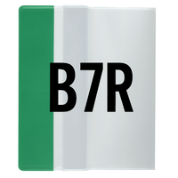 Okładka B7R regulowana 23,6cm x 32-34,7cm przezroczysta krystaliczna