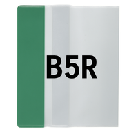 Okładka B5R regulowana 25,3cm x 35,6-37,2cm przezroczysta krystaliczna