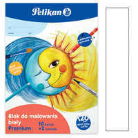 Blok rysunkowy szkolny A4 10kartek 120g/m2 PELIKAN