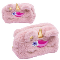 Piórnik kosmetyczka etui futrzany pluszowy jednorożec Fluffy Unicorn ASTRA