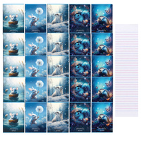 Zeszyt A5 16 kartek podwójna linia kolorowa 3linie 70g Wonder 20szt HERLITZ