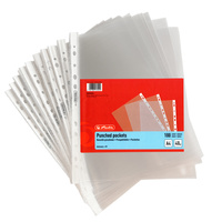 Koszulki obwoluty 100szt A4 groszkowe 40µm na dokumenty HERLITZ