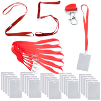 Identyfikator pionowy A7 82x106mm +smycz x25kpl