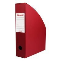 Pojemnik organizer na dokumenty PVC A4 7cm bordowy BIURFOL
