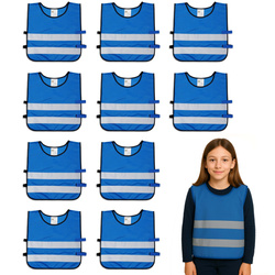 Kamizelka odblaskowa dzieci szkolne 45x50cm 10szt