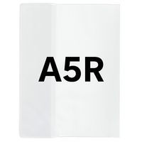 Okładka A5R regulowana 21,4cm x 29,3-32cm na zeszyt zeszytowa krystaliczna