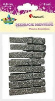 Spinacze mini klamerki brokatowe 8szt CRAFT-FUN