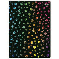 Teczka rysunkowa kartonowa z gumką A4 24x31cm łapki koty MIAOW HAPPY COLOR
