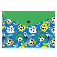 Teczka kopertowa koperta na zatrzask A5 PP piłki football BIURFOL