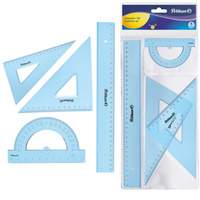 Zestaw geometryczny linijka kątomierz ekierka 30cm PELIKAN