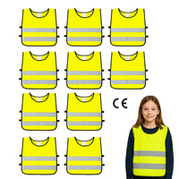 Kamizelka odblaskowa ostrzegawcza dla dzieci szkolnych 45x50cm 10szt