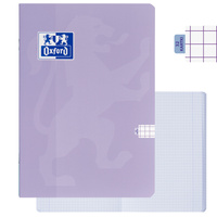 Zeszyt A5 32 kartki w kratkę z marginesem 99,4µm soft touch fiolet OXFORD