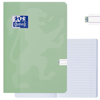 Zeszyt A5 60 kartek linie z marginesem 99,4µm soft touch zielony OXFORD