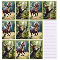 Zeszyty A4 32 kartki 3 linię kolorową 70g/m2 Animals HERLITZ 10sztuk