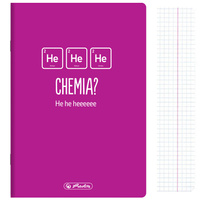 Zeszyt A5 60k kratka chemia przedmiotowy soft touch HERLITZ